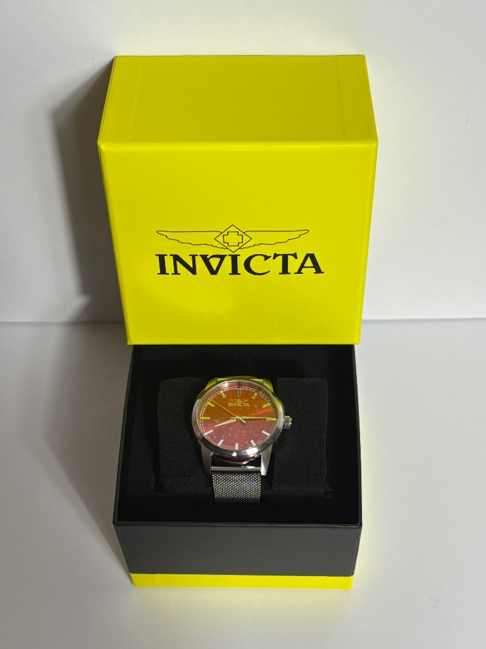 Invicta Celestial Mens Watch 48509 43mm Steel Red Face Brand New In Box